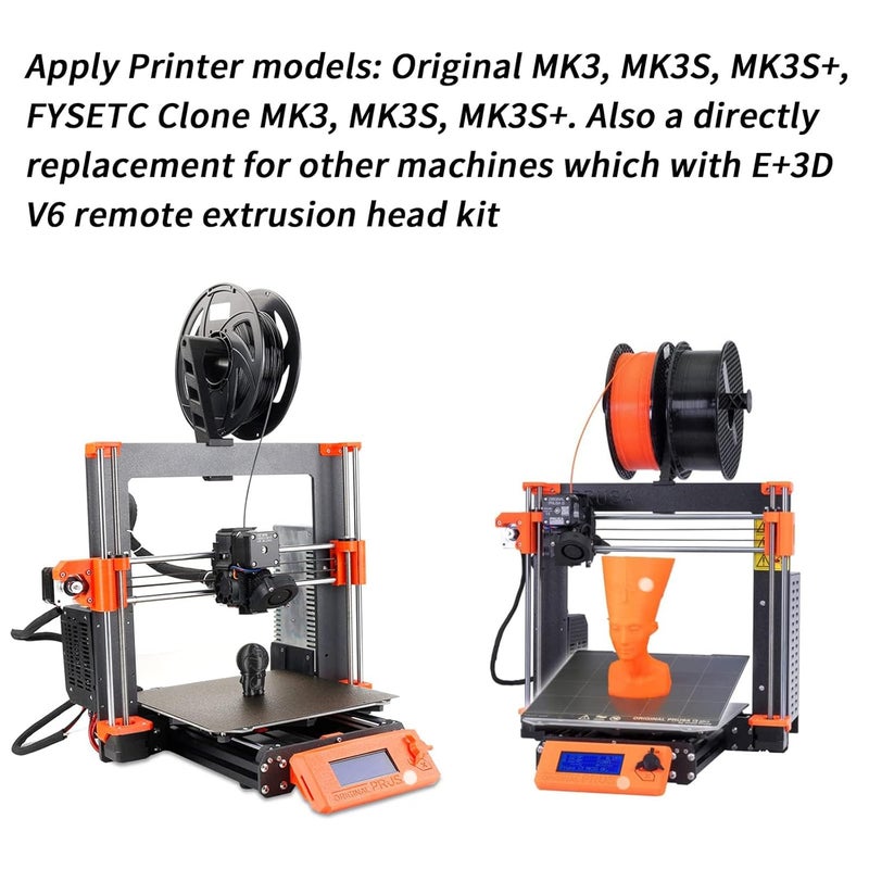 FYSETC Prus i3 Hotend MK3S+ J-Head Extruder Kit 24V 40W for 1.75mm Direct Filament Compatible with Prus i3 MK3/MK3S/MK3S+ and Other E3 V6 Remote Printhead Printer with Silicon Cover and 0.4mm Nozzle - Image 5
